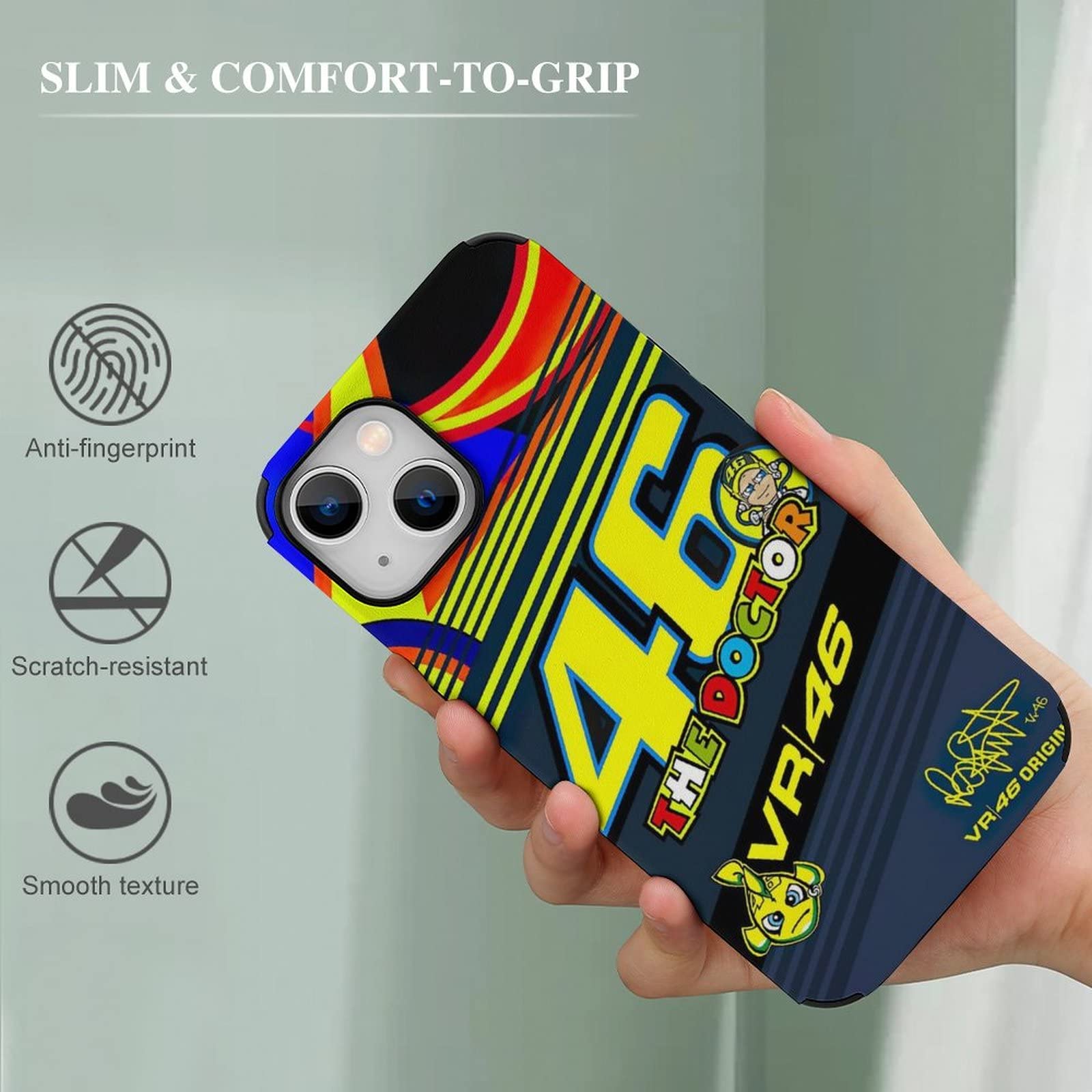 Amazon.co.jp: Valentino Rossi vr46 iPhone 13 Pro Case, Lightweight
