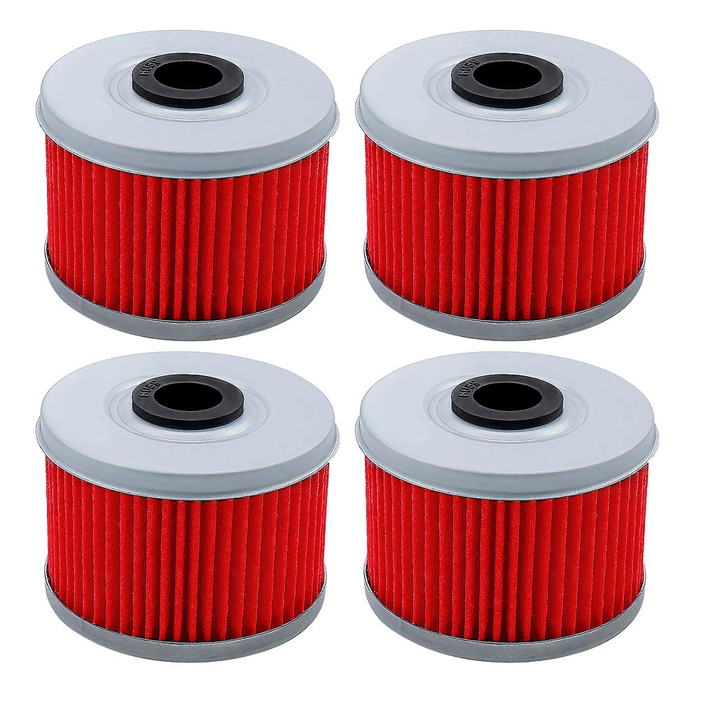 Road Passion Ölfilter Für Honda TRX500 – 4 Stück Set, Passend Für Fourtrax, Foreman, Rubicon