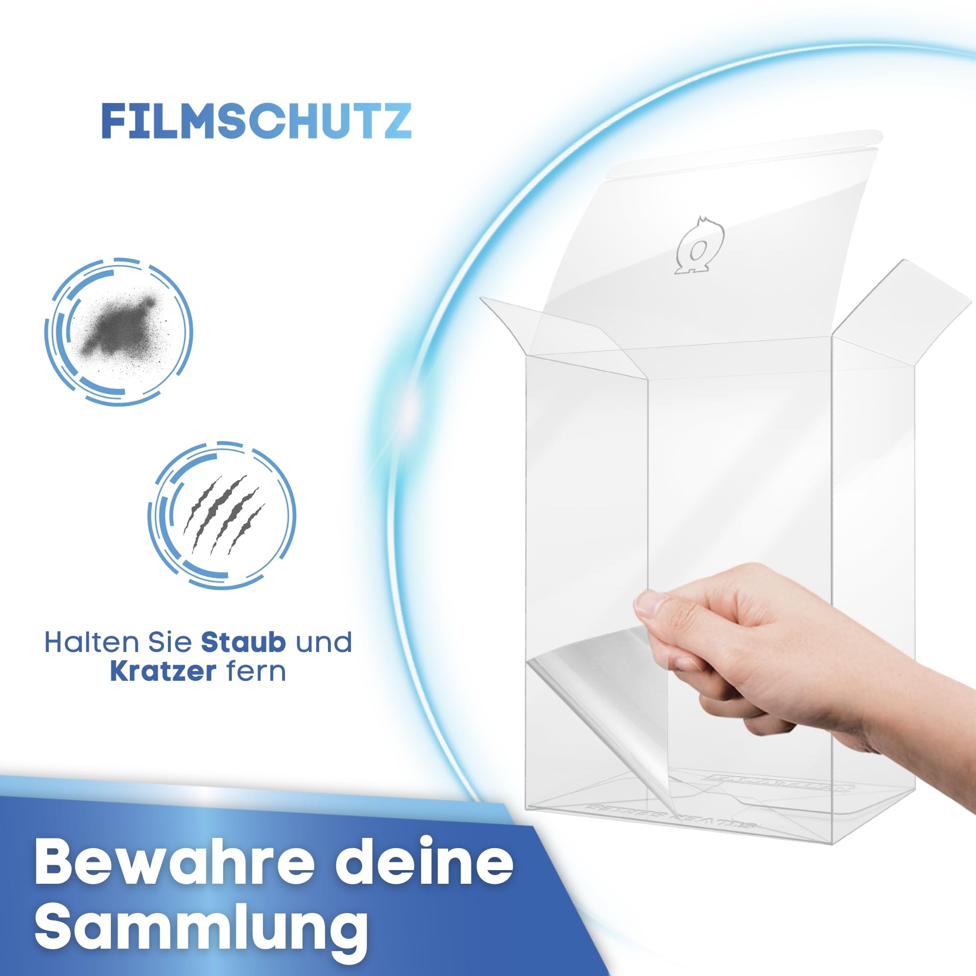 50er-Pack Silver Schutzhüllen für Funko Pop 4" - 0,4mm Pop Schutzhülle - Bewahre Deine Sammlung in perfektem Zustand mit deinem Funko Protector mit Kratzschutzfolie