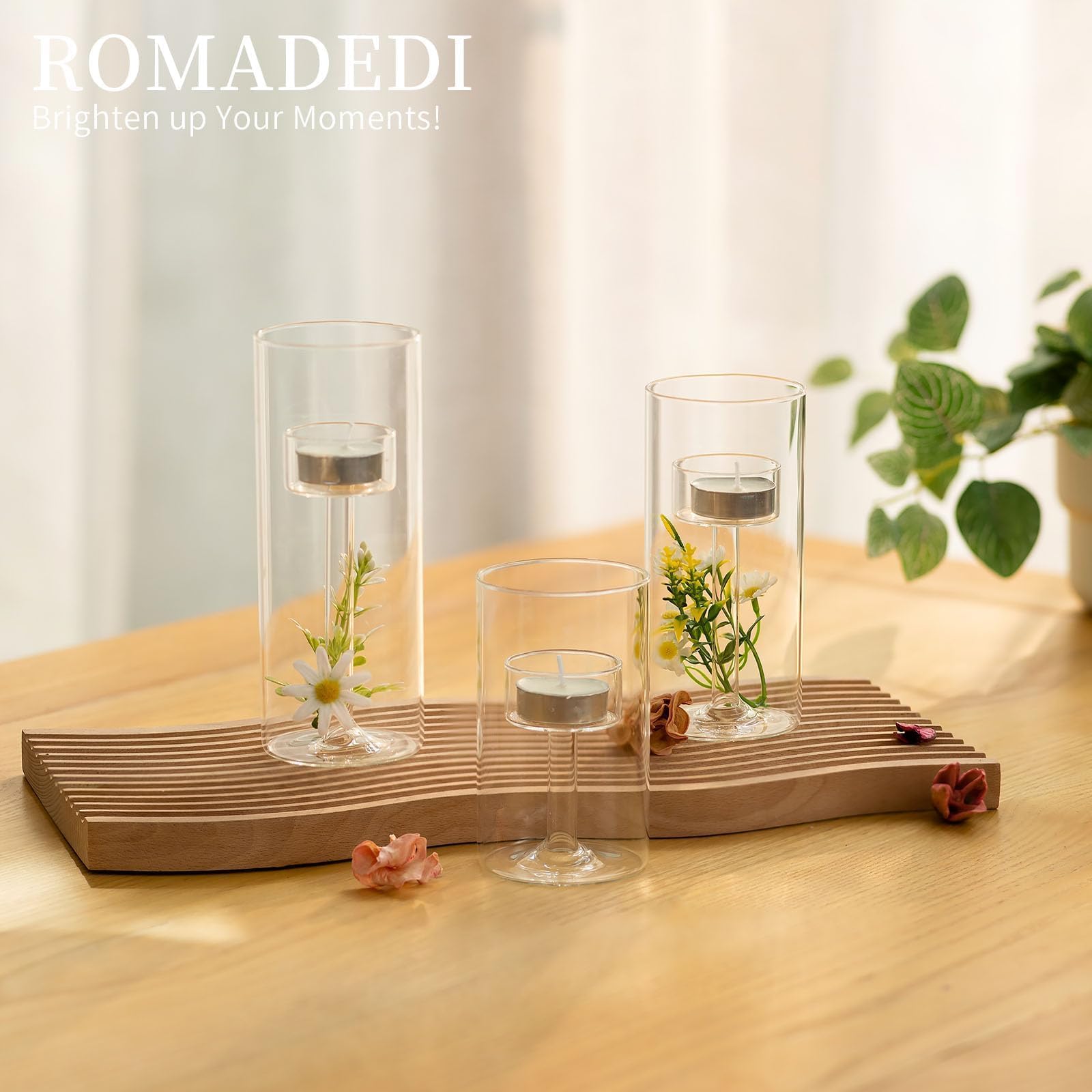 Romadedi Hurricane Glass Candle Holder - Image 4