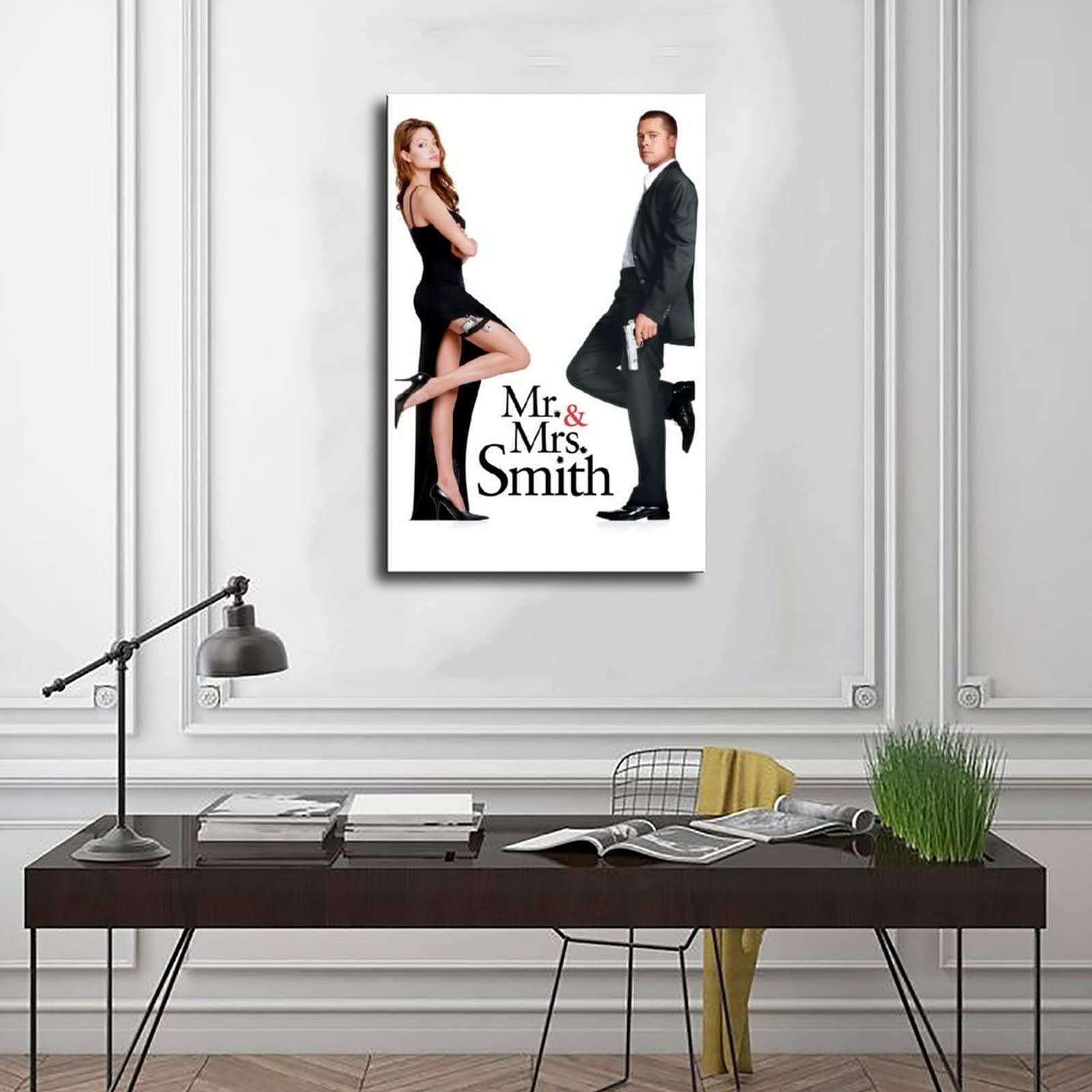 Poster Mr. & Mrs. Smith Sur Toile - Décoration Murale 50x75 Cm, Style Sans Cadre - Film Et Série TV