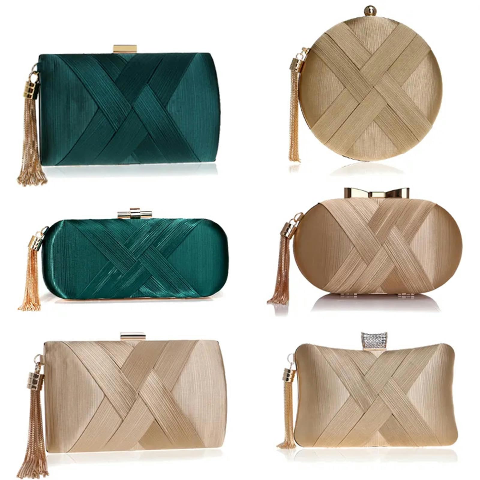 Clutch-Tasche Frauen Abendtaschen Quasten Damen Clutch -Geldbörse Schulterkette Hochzeitsfeier Handtaschen Taschen Taschen