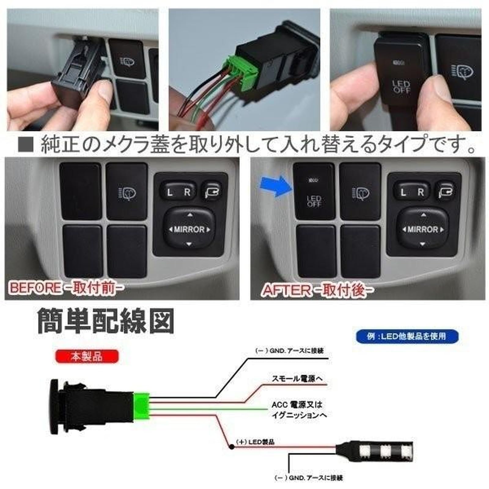 Amazon | ノア80系 ヴォクシー80系 エスクァイア プッシュ