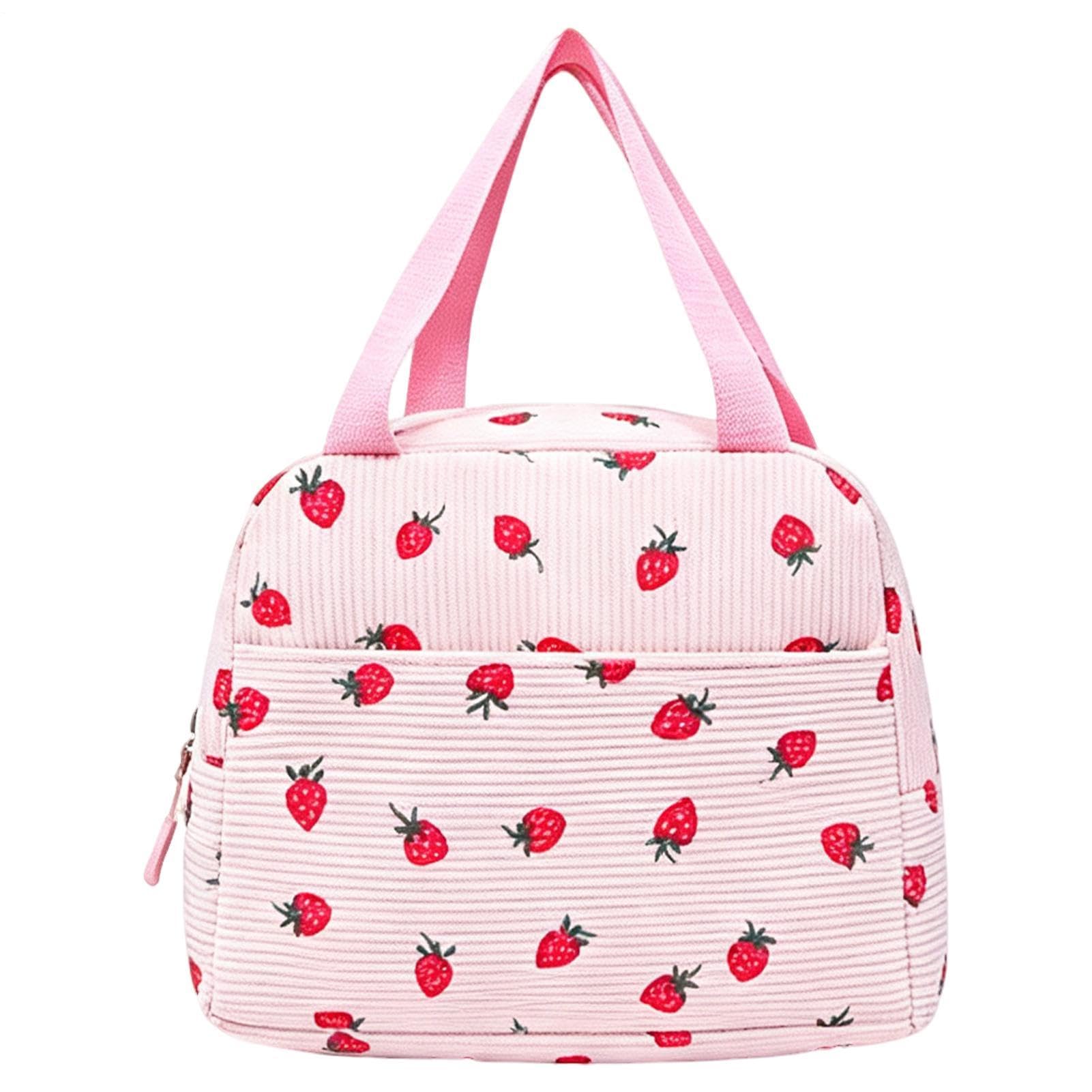 Zaini Zainetto Scolastico Stampa Fragola Con Portapranzo E Astuccio