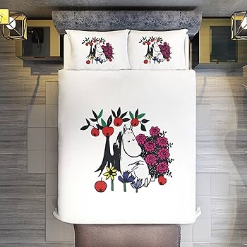 ムーミン　布団カバーセット Amazon｜ムーミン 布団カバー 3点セット シングル 寝具カバー