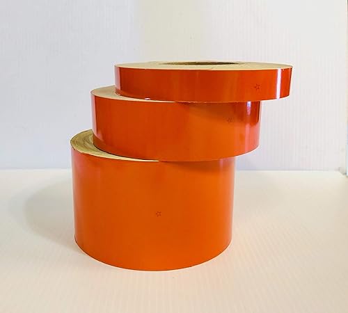 Miniatura 4 de Cinta reflectante naranja grado súper ingeniero (SEG) Nikkalite (1 pulgada, 10 pies)