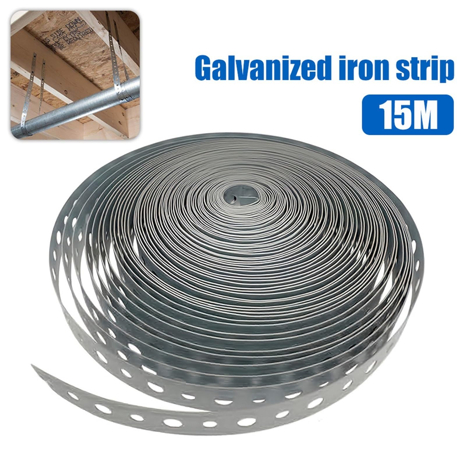 Tira perforarda de acero Rollo de cinta metálica galvanizada 15 m