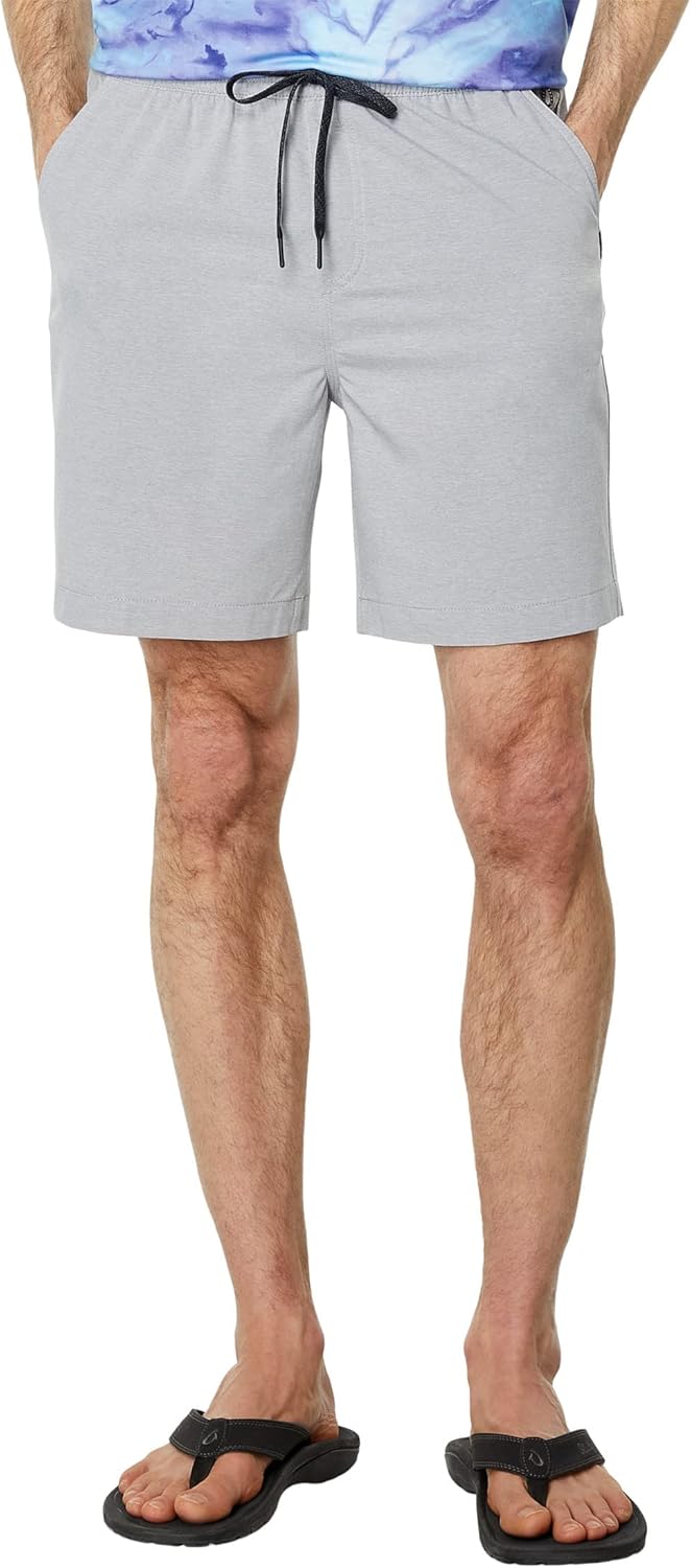 Quiksilver Men's Taxer Heather Amphibian 18 Hybrid Short