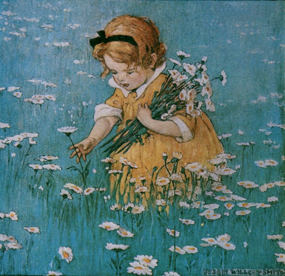 Amazon.co.jp: Posterazzi Good Housekeeping1928年5月ヒナギク狩り