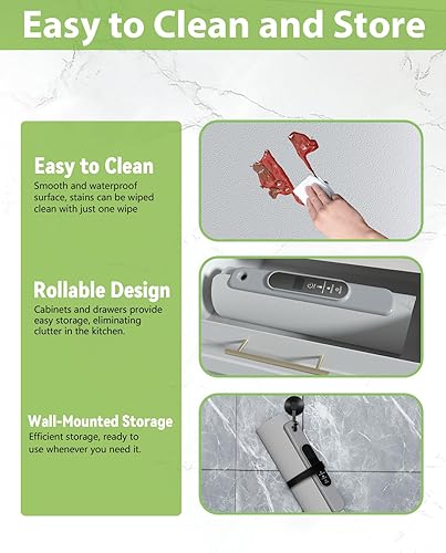 Miniatura 7 de Bandeja eléctrica para calentar alimentos almohadilla térmica de silicona YTLAD con 6 niveles de temperatura ajustable y temporizador de 5 horas y