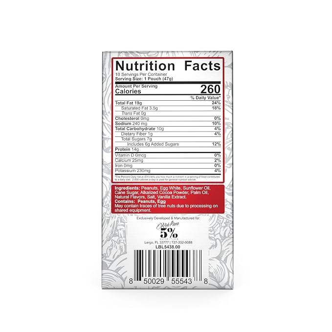 Rich Piana 5% Nutrition Snack Time Proteína en Pasta 10 Paquetes miniatura 4
