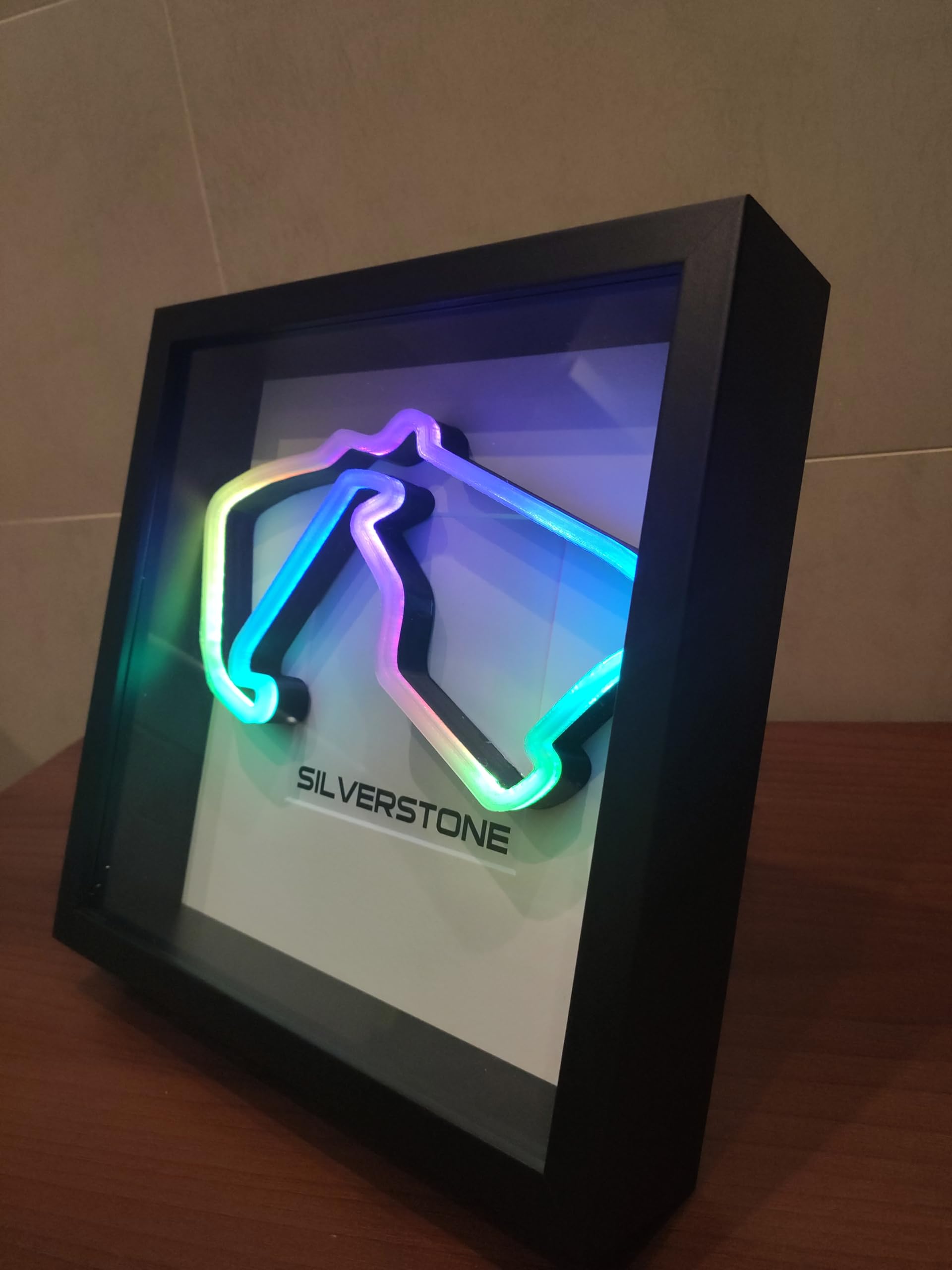 Pista de carreras LED RGB F1 Mónaco, Fórmula 1 de regalo, decoración de pista de carreras F1 Mónaco lámpara de pista