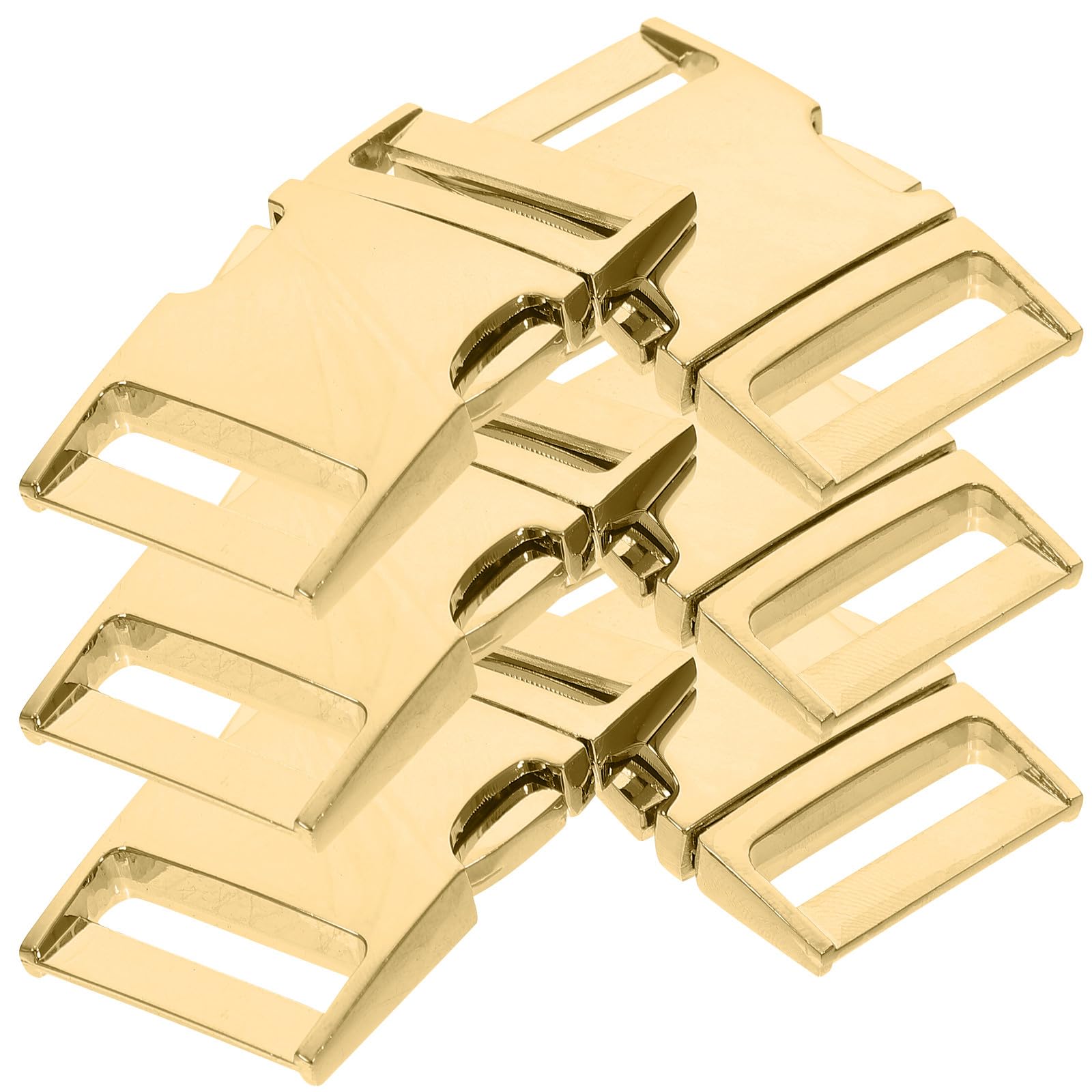 Accessoires dorés pour paquet en alliage haut de gamme avec boucles 25 mm