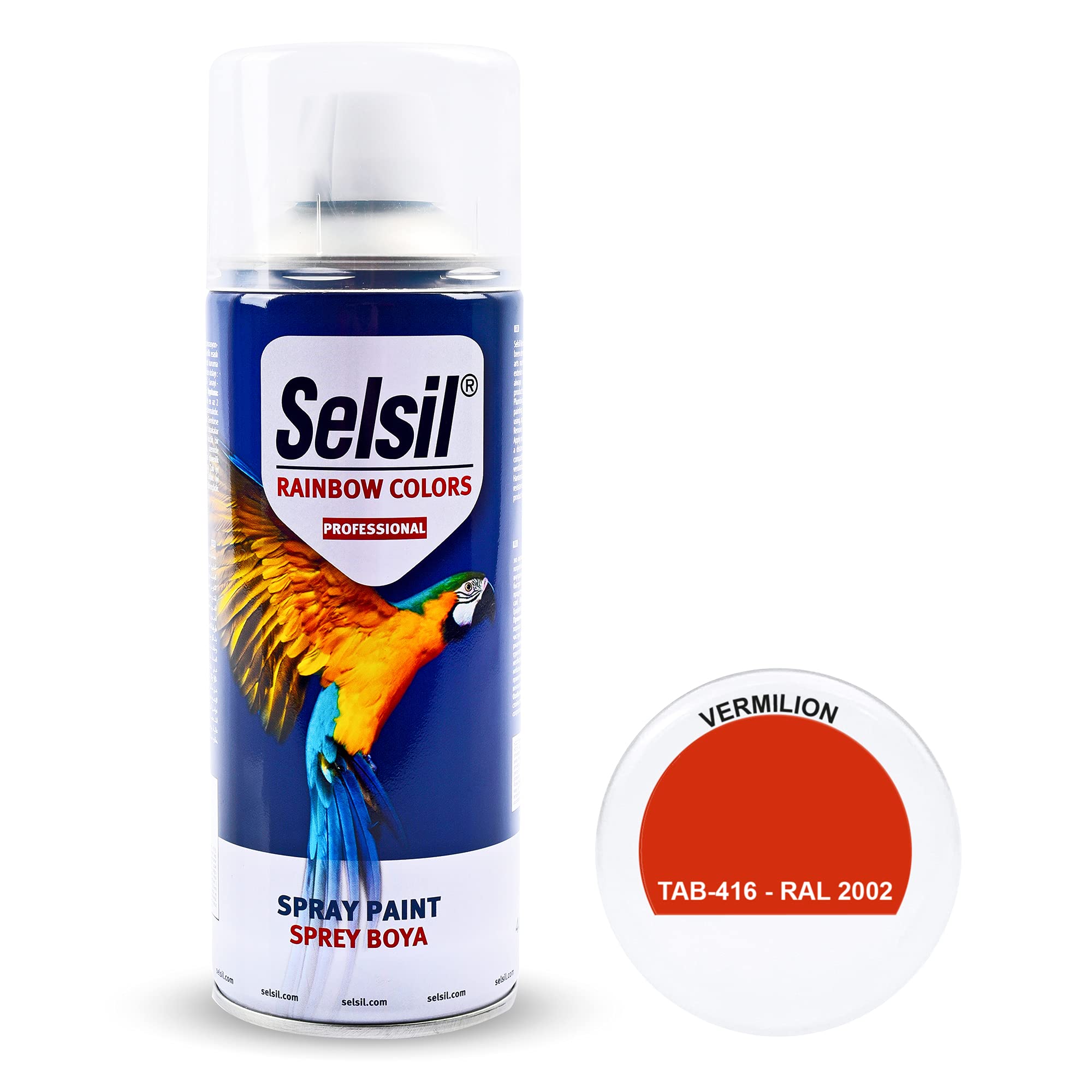 Selsil Vermilion Orange Spray Paint (Vermilion Orange)