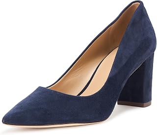 Women's Lanette Suede Block-Heel Pumps