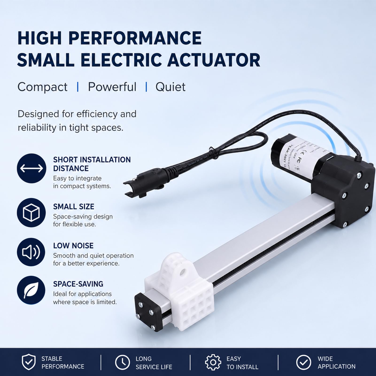 Elektrischer Motorantrieb für Liegesessel, 230 mm/9 Zoll DC 29 V Sofasesselmotor für elektrisches Bett, elektrisches Sofa, Ersatzkit für elektrischen Liegesessel mit Hebefunktion