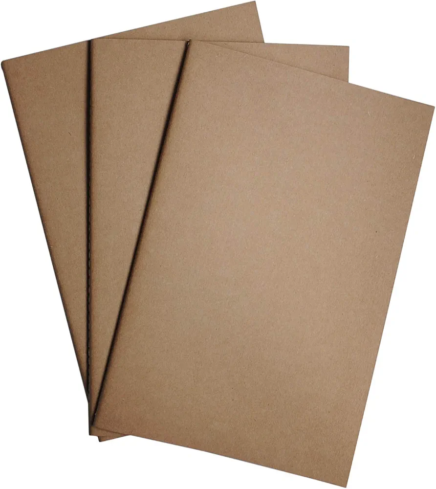 WANDERINGS A5 Dotted Grid Travelers Notebook Insert/Refill de Journal A5 | 5.5" x 8.3" / 14cm x 21cm | 3 Carnets, 240 Pages Blanches | Recharges pour Carnets de Voyage, Journaux, Agendas