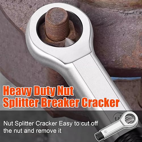 Vista 16 de Juego de 26 extractores de pernos y brocas izquierdas, extractor fácil para tornillo con juego de extractor de brocas inversas para tuercas dañadas