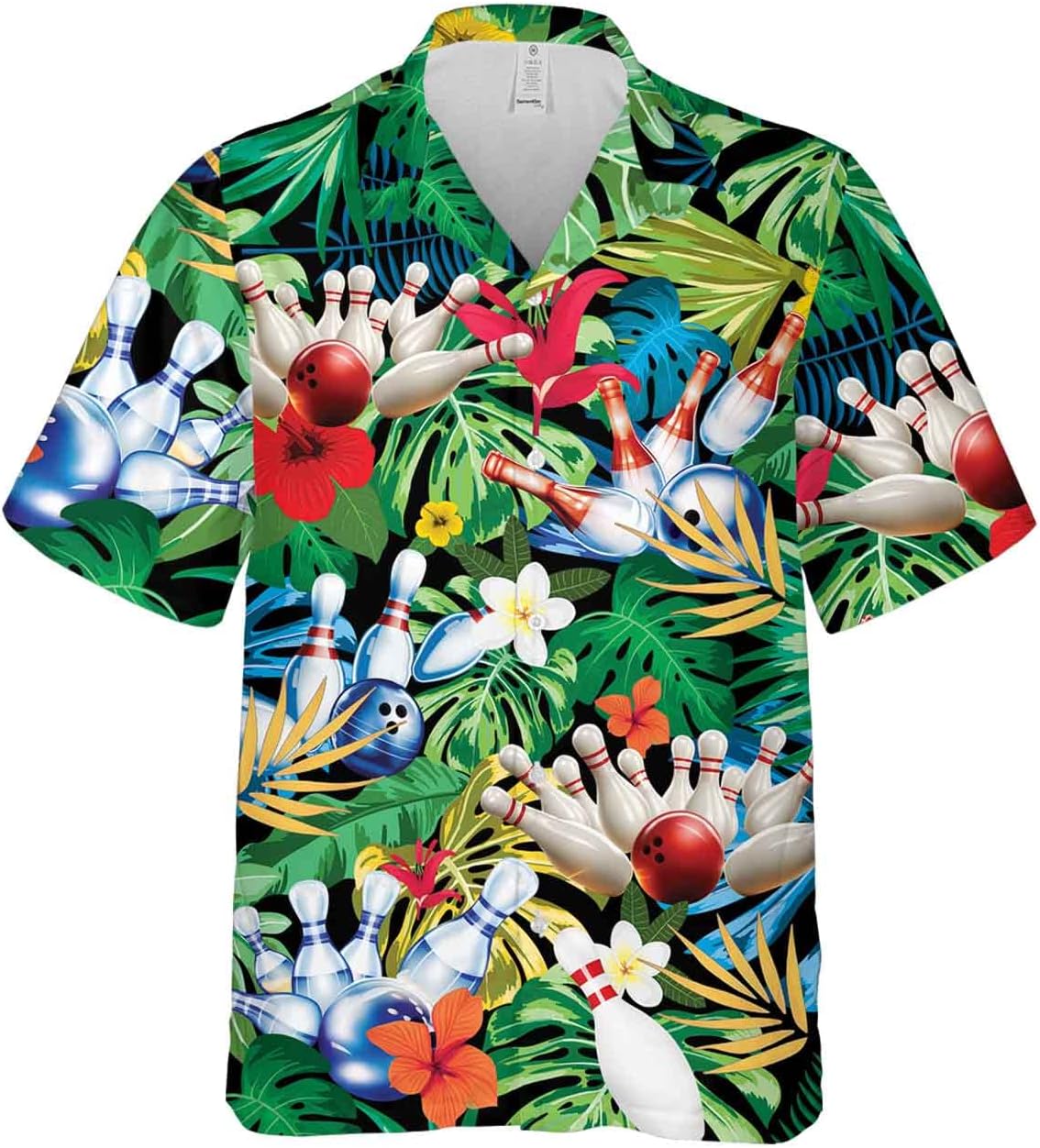 Bowling Hawaiian Shirt for Men - Team Game Button Down Shirt Men, Mens Hawaiian Shirt Set 30