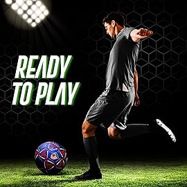 Western Star Soccer Ball USA - Official Match Grade Soccer Balls - Youth & Adult - Attractive and Durable Design (Green, 4, Without Pump)