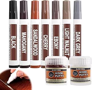 Wood Furniture Repair Kit And Filler - Set Of 50 With Brhes Plastic Scraper Any Color For Stains Scratches Tables Desks Wooden Floors Carpenters 24 Colors 24 Colors P 49056848 - View #3