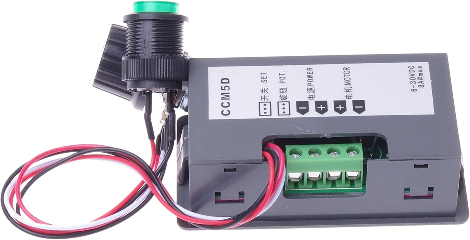 Hot Deals SMAKN CCM5D Digital Display Led 6V 12V 24V PWM DC Motor Controller Variable Speed Regulator