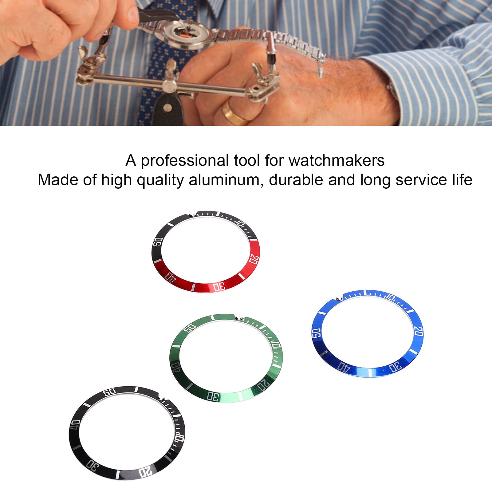 Amazon.co.jp: 時計ベゼルリング、腕時計ベゼルリング絶妙な技量時計店