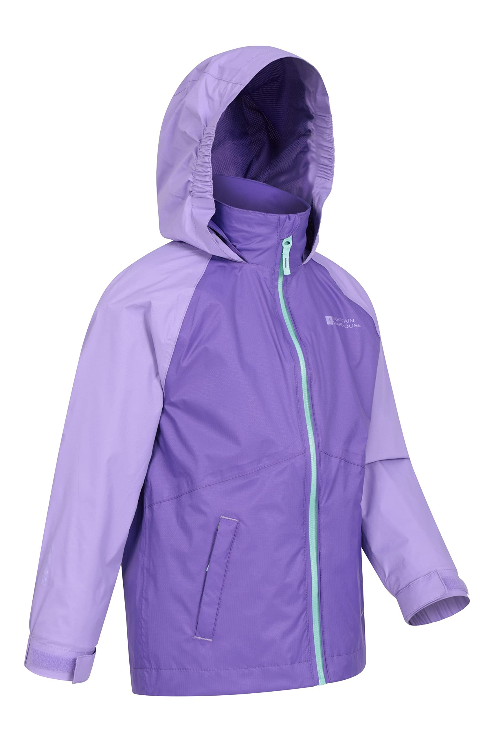 Mountain Warehouse Veste imperméable Torrent pour Enfant - Veste de Pluie à Coutures étanches, Poches zippées, Bretelles réglables - Printemps été