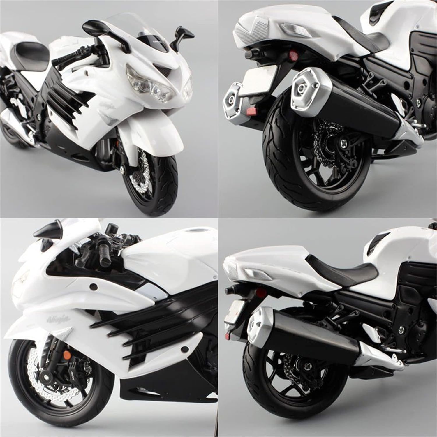 for Kawasaki Ninja ZX-14 14R ZZR1400 1:12 Scale Metal Diecast Models Miniatures Sport Motorbike Bike Motorcycle Toys for Kids