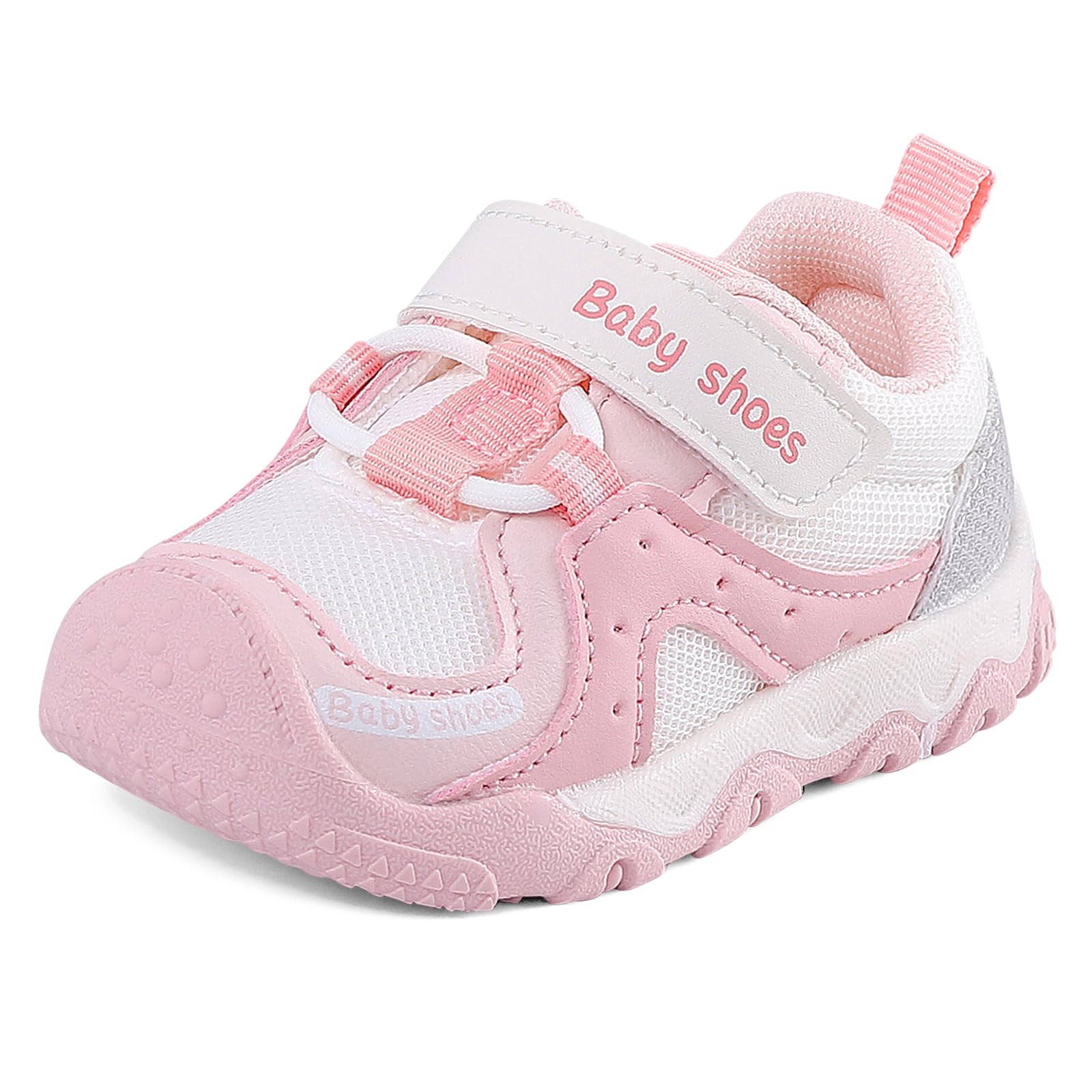 LACOFIA Chaussures Premier Pas Bébé Garcon Fille Basket Enfant avec Semelle Antidérapante en Caoutchouc