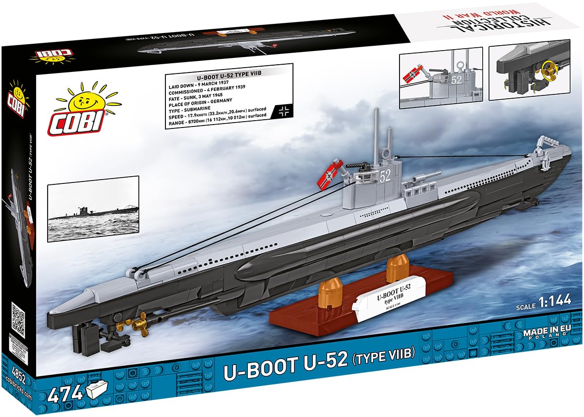 German Submarine Type VIIB (U-Boat U-52)