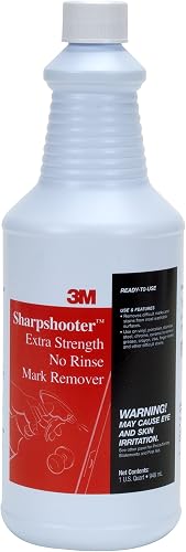 3M Sharpshooter Extra Strength No-Rinse Mark Remover, Quart, 12/case