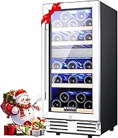 Vista 11 de BODEGACOOLER Mini Refrigerador de 24 Botellas para Dormitorio, Refrigerador de Vino con Compresor para Hogar y Cocina, Enfriador de Vino con Control
