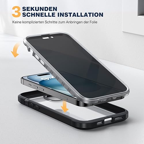 Miniatura 149 de Diaclara - Funda diseñada para iPhone 14 Pro Max, resistente, de cuerpo completo, con protector de pantalla sensible al tacto y antiarañazos + Blanco