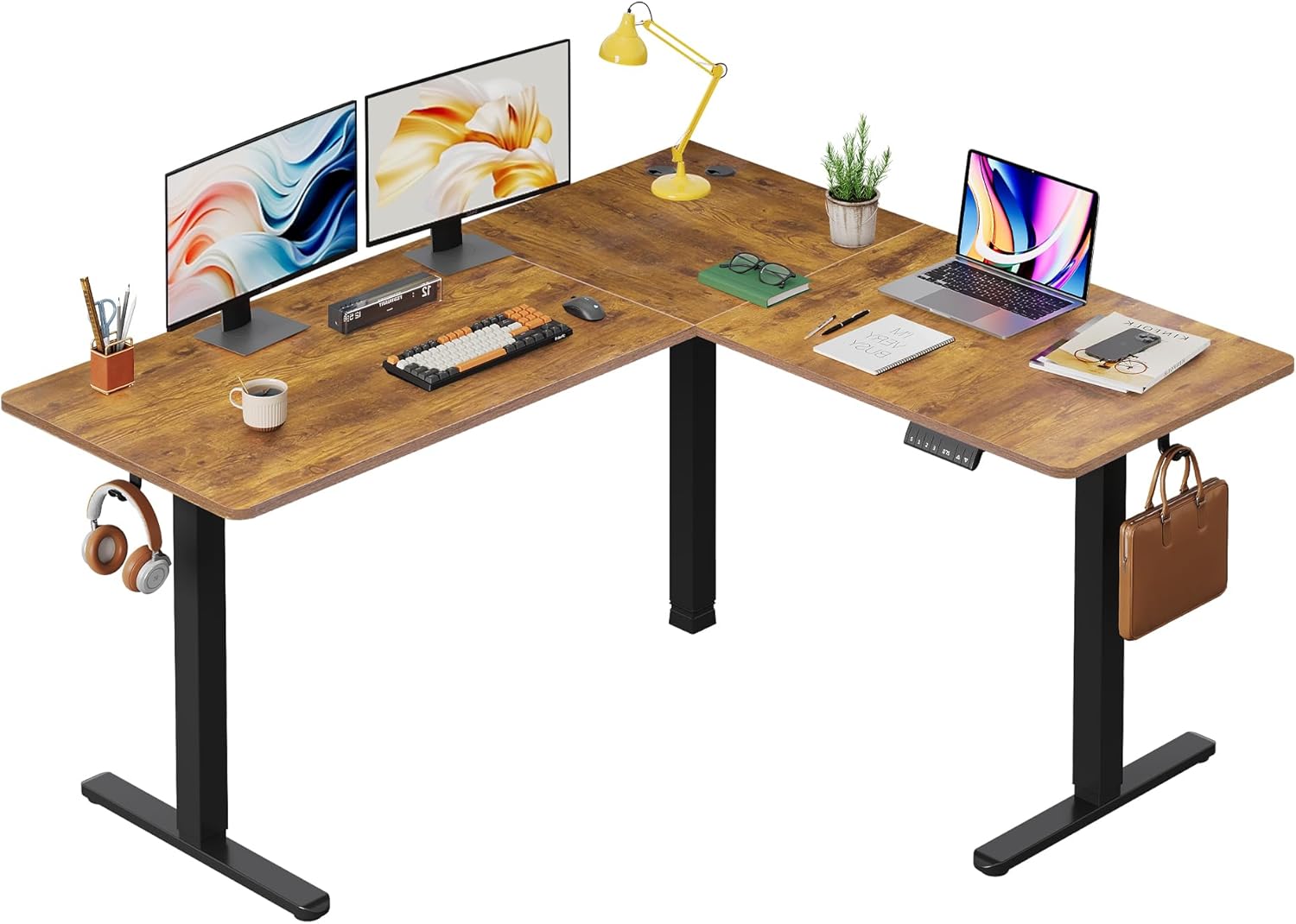 DEVAISE ASJZ026 L-Shaped Electric Standing Desk User Manual