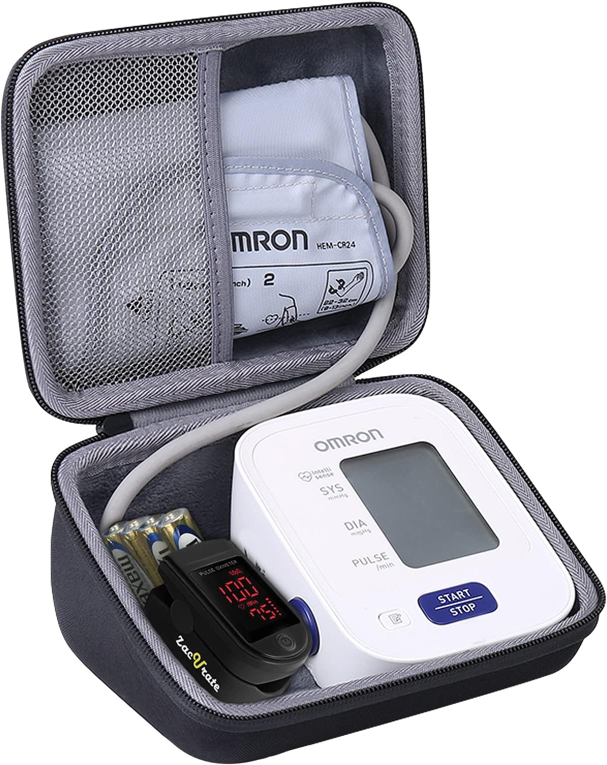 co2CREA Hard Case Replacement for Omron 3 Series Omron M2 Classic Upper Arm Blood Pressure Monitor BP7100 BP710N HEM-7120 Hem-7121 HEM-7124