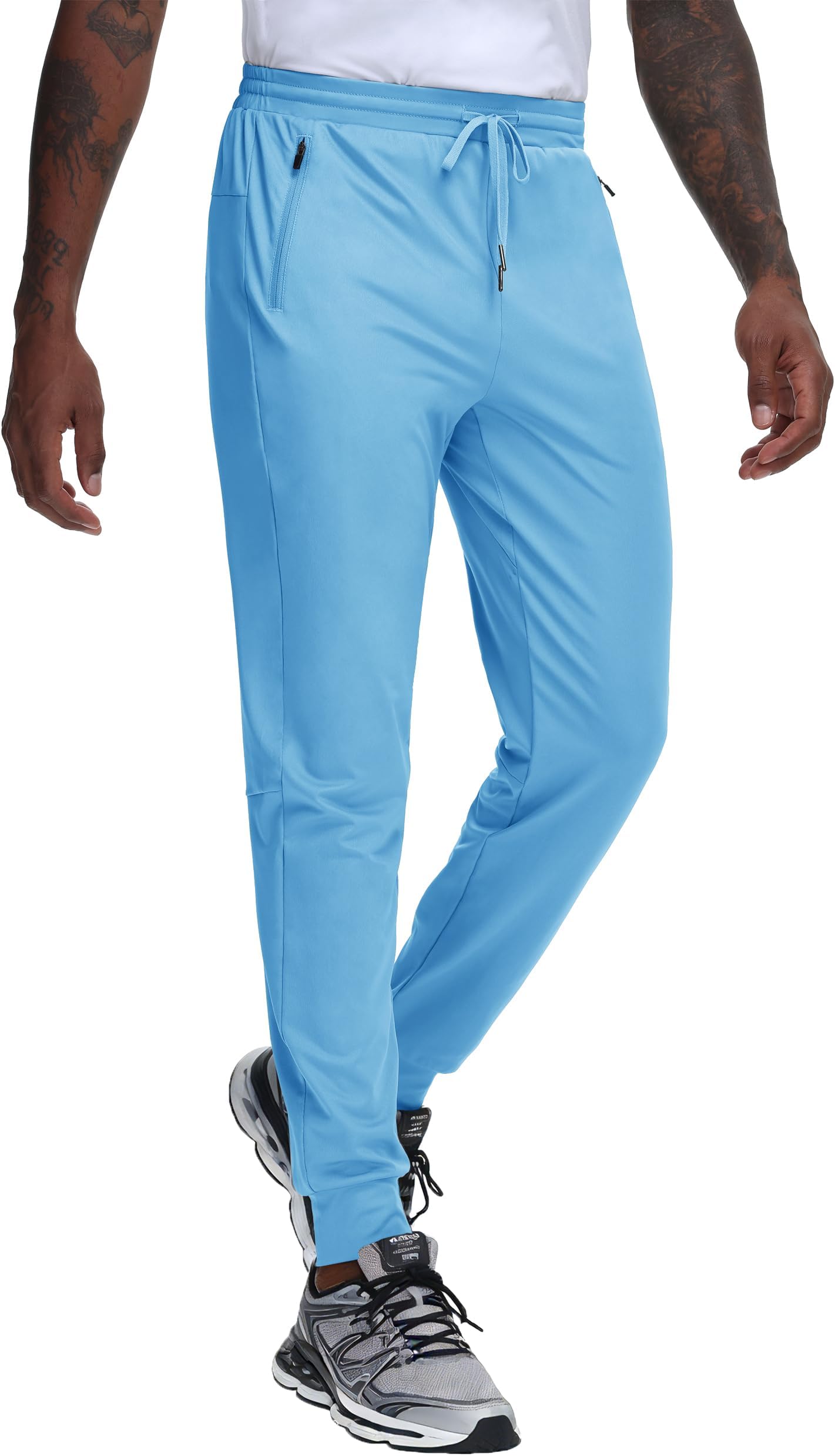 JWM Regular/Tall Mens Athletic Joggers Lightweight Workout Running Gym Training Pants Tapered Sweatpant