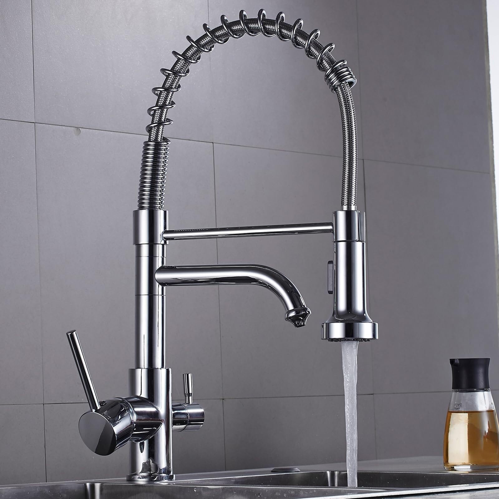 Robinet de cuisine en laiton contre les fuites avec pose facile et rapide