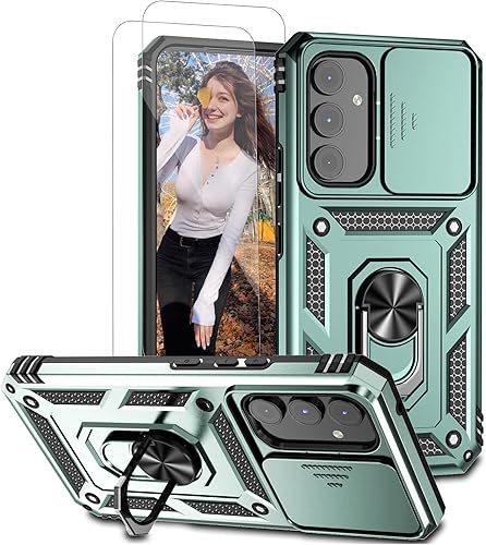 Miniatura 1 de Funda compatible con Samsung Galaxy A54 5G con protector de pantalla (2 piezas) de doble capa, resistente, resistente, ligera, delgada, a prueba de