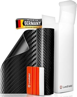 Luxshield Carbon Folie 12x100cm für Auto, Motorrad, Bike - selbstklebend, Meterware aus DE
