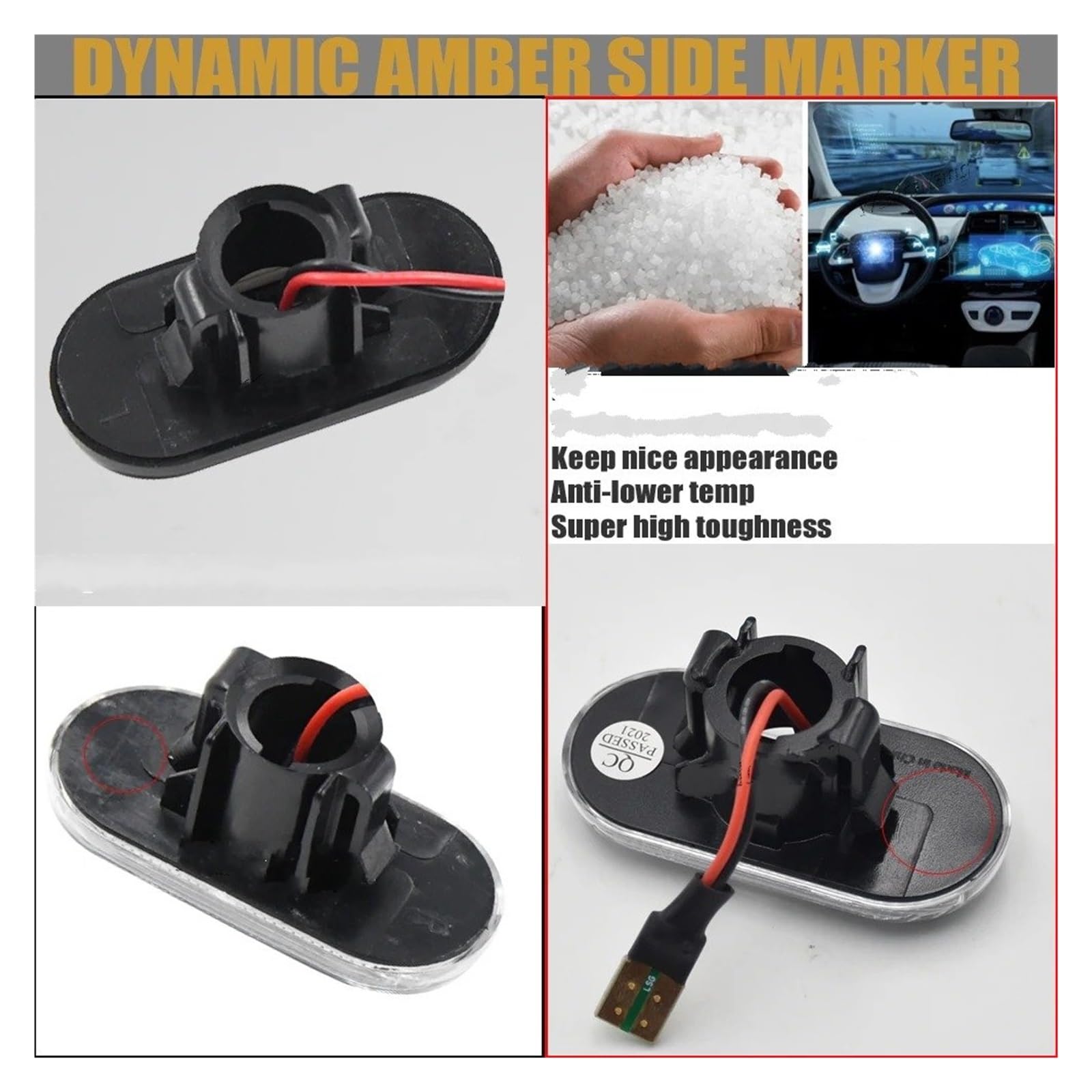 Indicatore Direzione Luci Di Direzione Laterali A LED Dinamiche Per Per Benz Per Smart Per Fortwo Per Forfour 453 2015 2016 2017 2018 2019 Accessori Per Auto Luci Laterali Per Auto(Smart Fortwo 1)