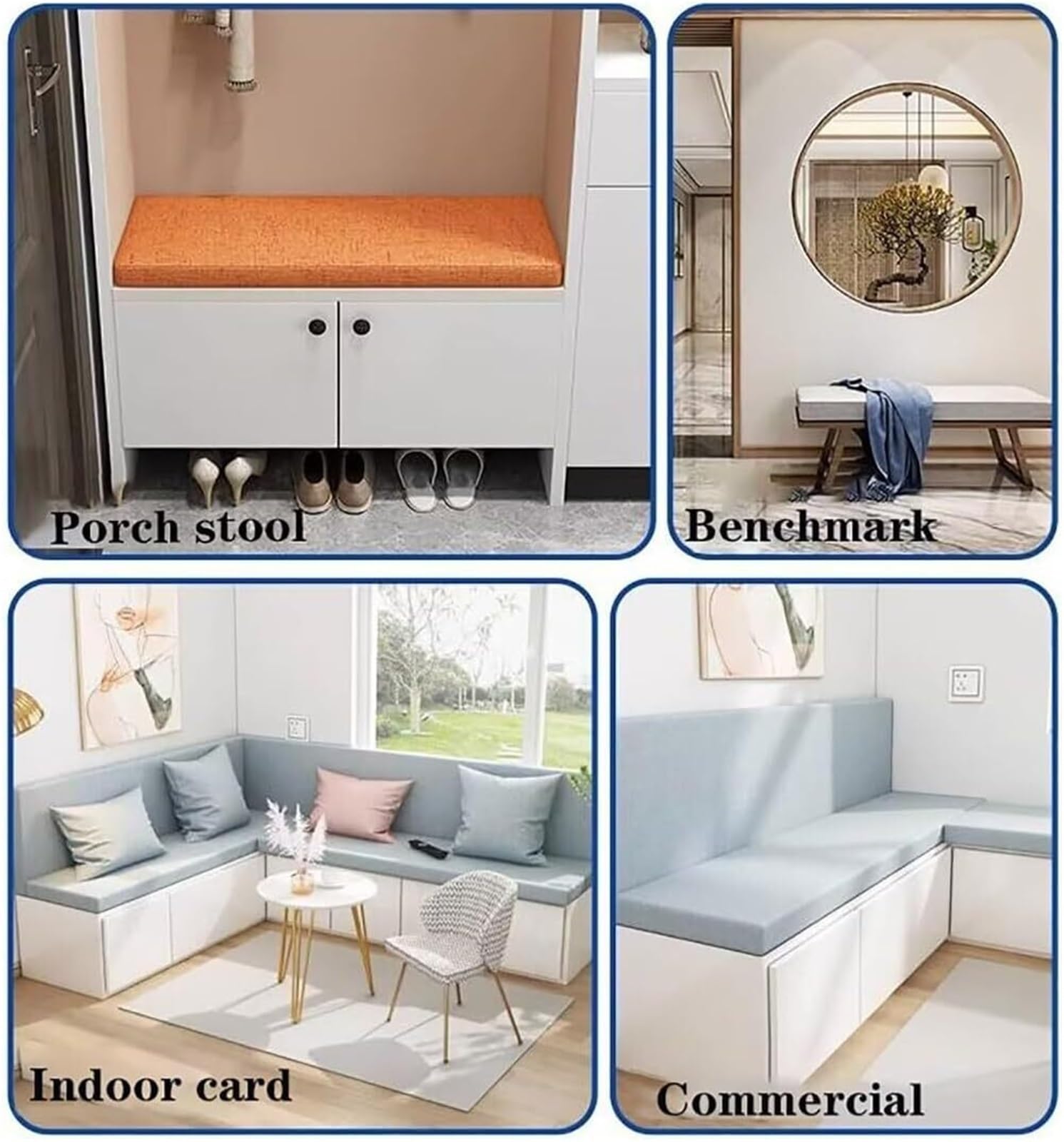 Panca versatile antiscivolo per interni ed esterni, perfetta per pellicce a 2/3 posti, baia, giardino, patio, altalene, disponibile in 150 cm, 120 cm, 100 cm, 90 x 40 cm, 35 cm, 30 cm (L7, 160 x 50 x