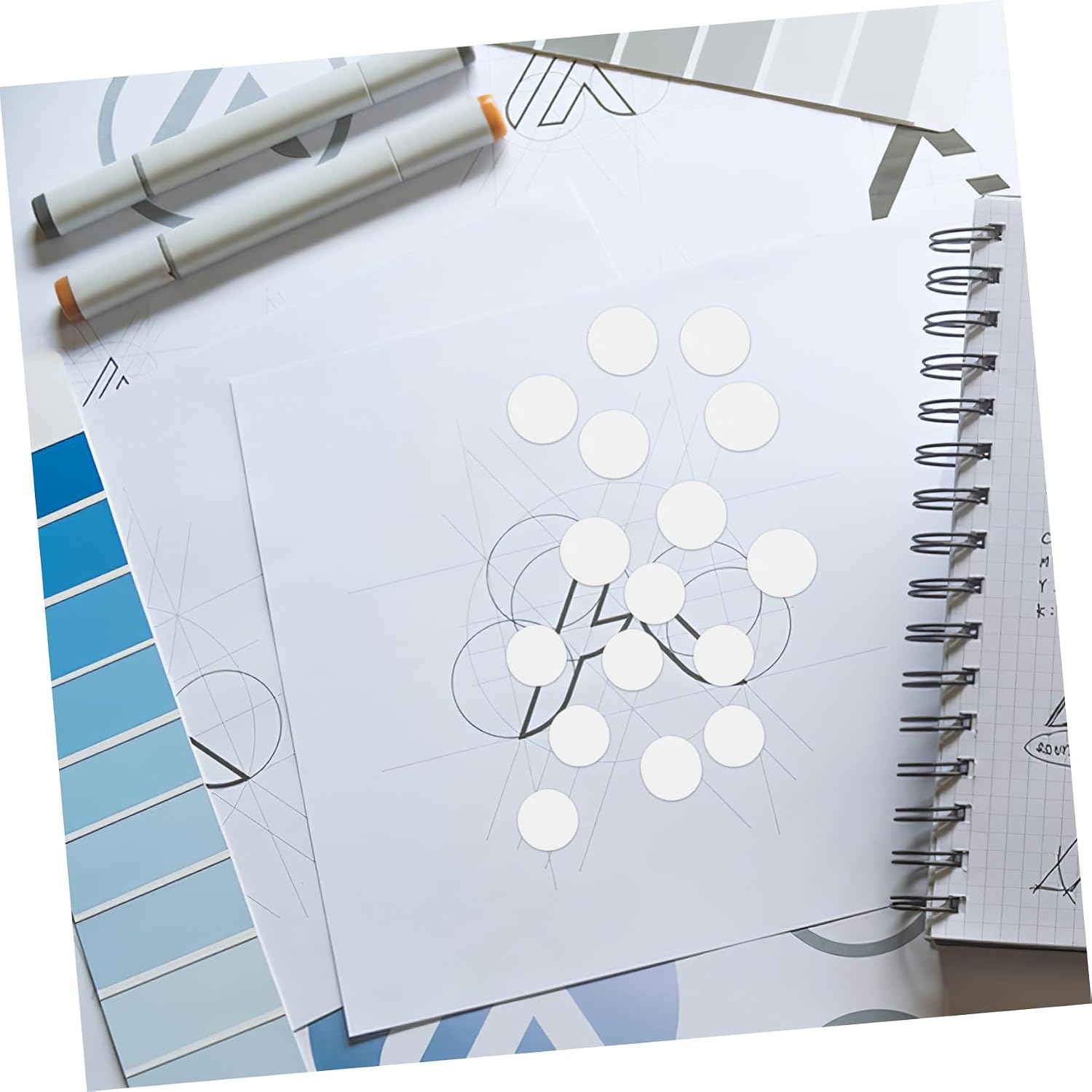 10sheets Removable Double-Sided Dot Stickers High Viscosity Acrylic Adhesive Dots for Wall Art Crafts and Photos Transparent Diameter Total