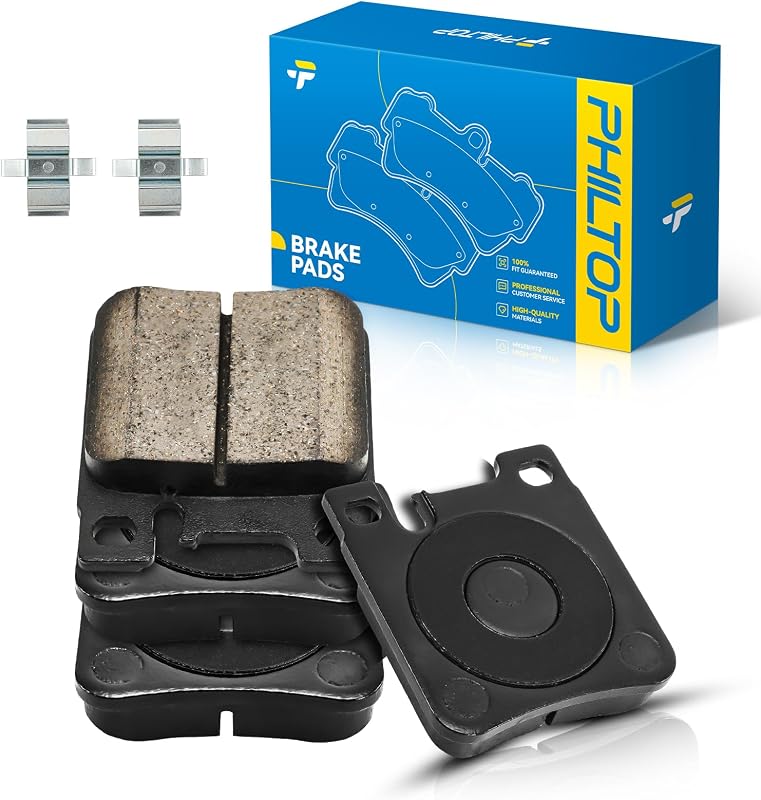 Pastilhas de freio traseiras cerâmicas PHILTOP D603 para Mercedes-Benz e Chrysler – Jogo com 4 unidades