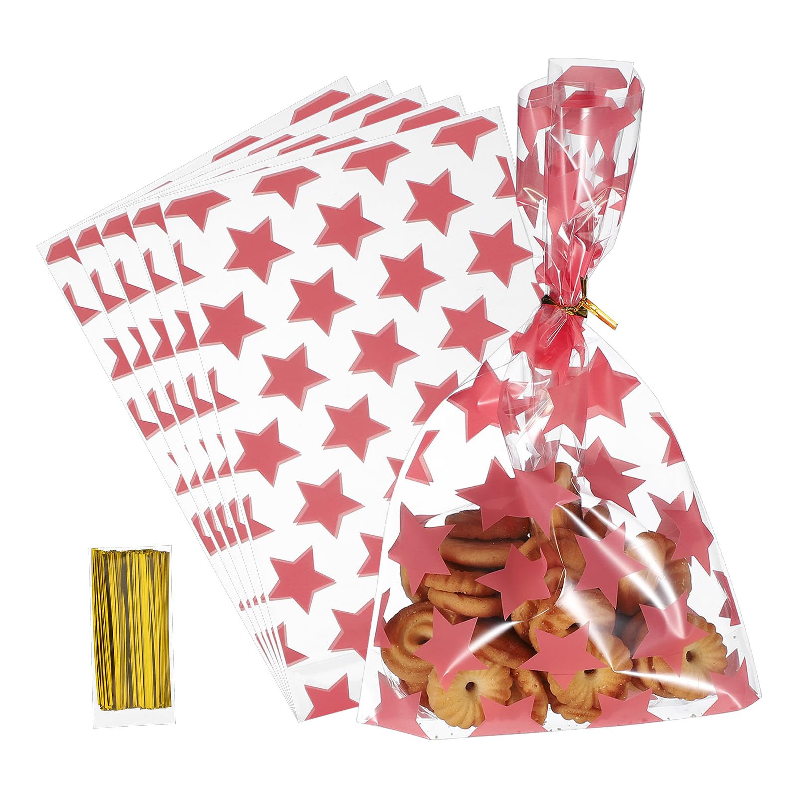 Bolsas de galletas transparentes PATIKIL 100 unidades para chocolates