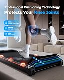 Walking Pad with Incline, 1-6 Km/H 8% Portable Under Desk Walking Treadmill, Exercise Equipment For Home Office Use, Quiet Running Machine - 7