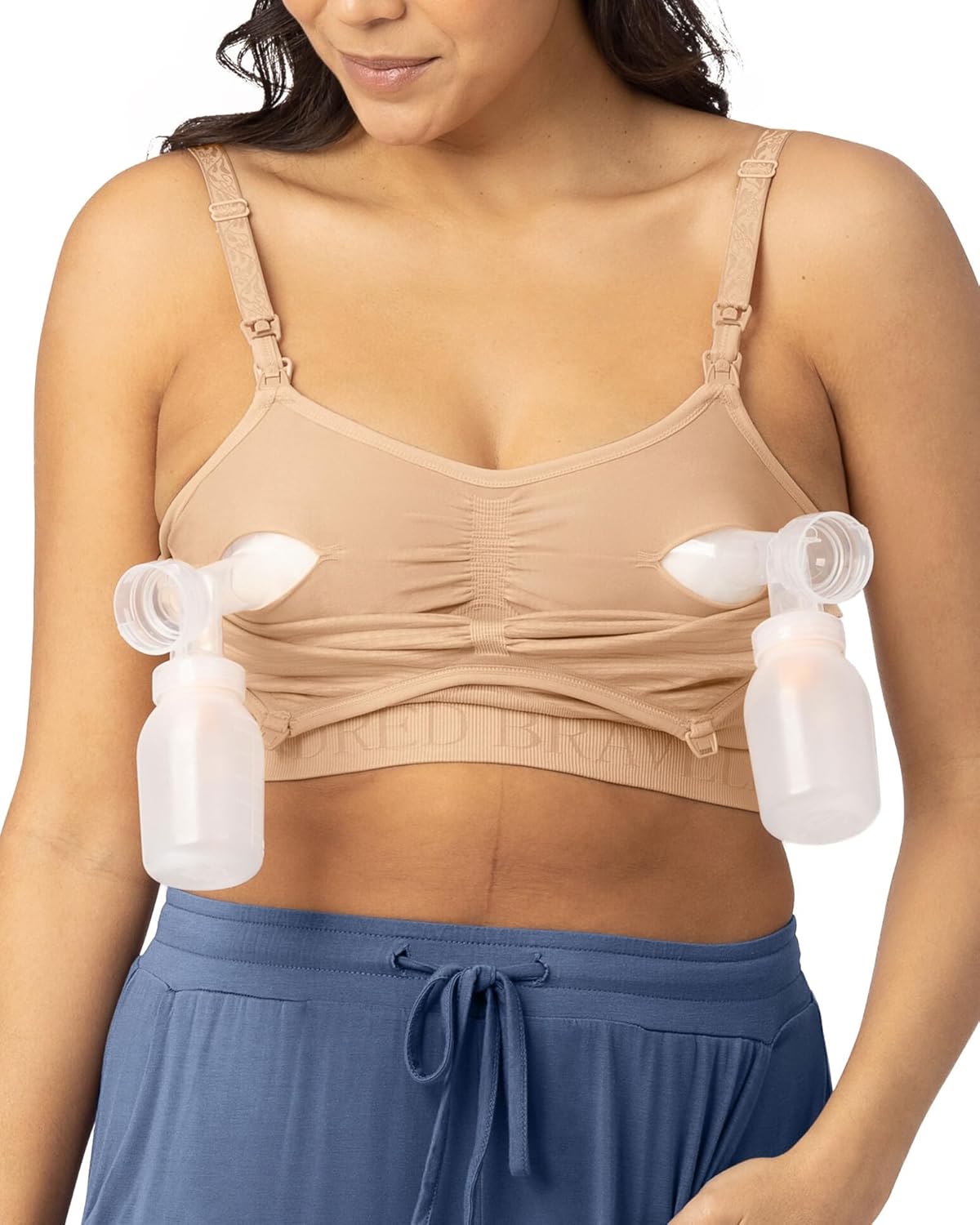 Kindred Bravely Sublime Pumping Bra Hands Free, Adjustable Pumping & Nursing Bra with EasyClip for All Breast Pumps