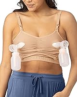 Vista 1 de Kindred Bravely Sublime - Brasier de bombeo manos libres, brasier ajustable para bombeo y lactancia con EasyClip para todos los extractores de leche