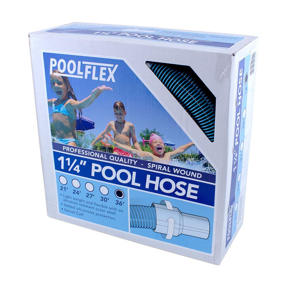 PoolFlex Manguera de piscina 550NB, 1-1/4 pulgadas. x 36 pies