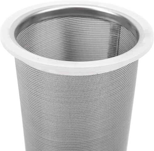 Miniatura 8 de Filtro de café de acero inoxidable en frío de malla con círculo de goma blanca, infusor de café de malla para tarro de conservas Mason y tetera